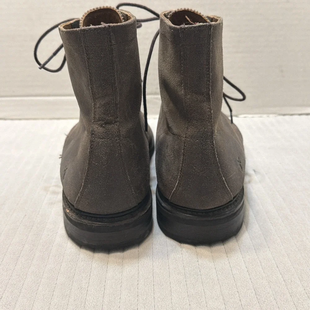 Mens Frye Boots Seth Toe Cap Toe Lace Up Dark Brown Size 13